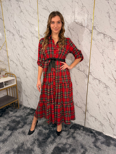 Abito lungo scozzese