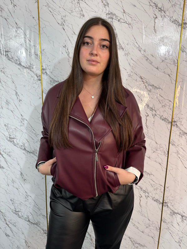 Bomberino ecopelle vinaccia