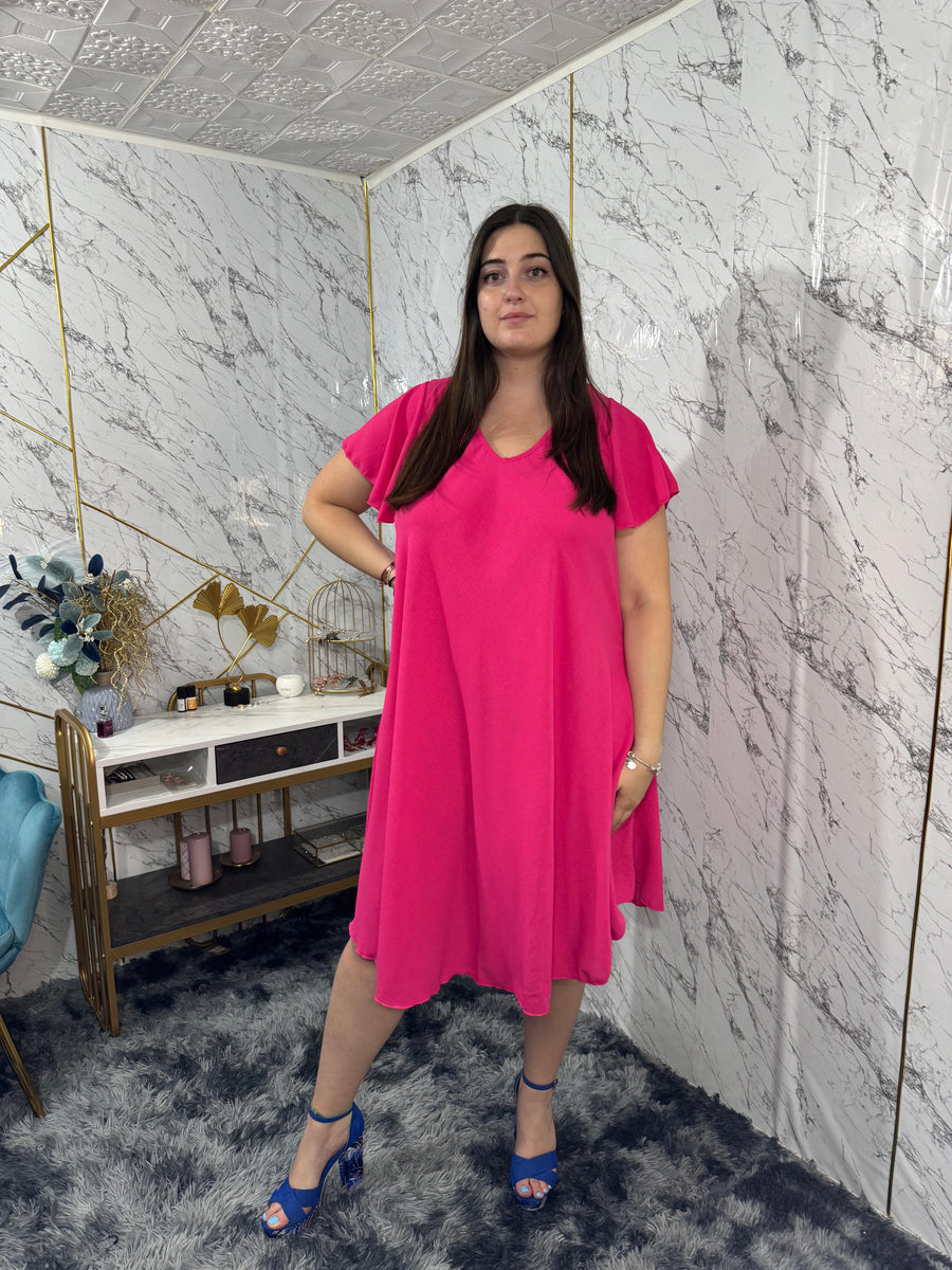 Abito Delia - Fucsia