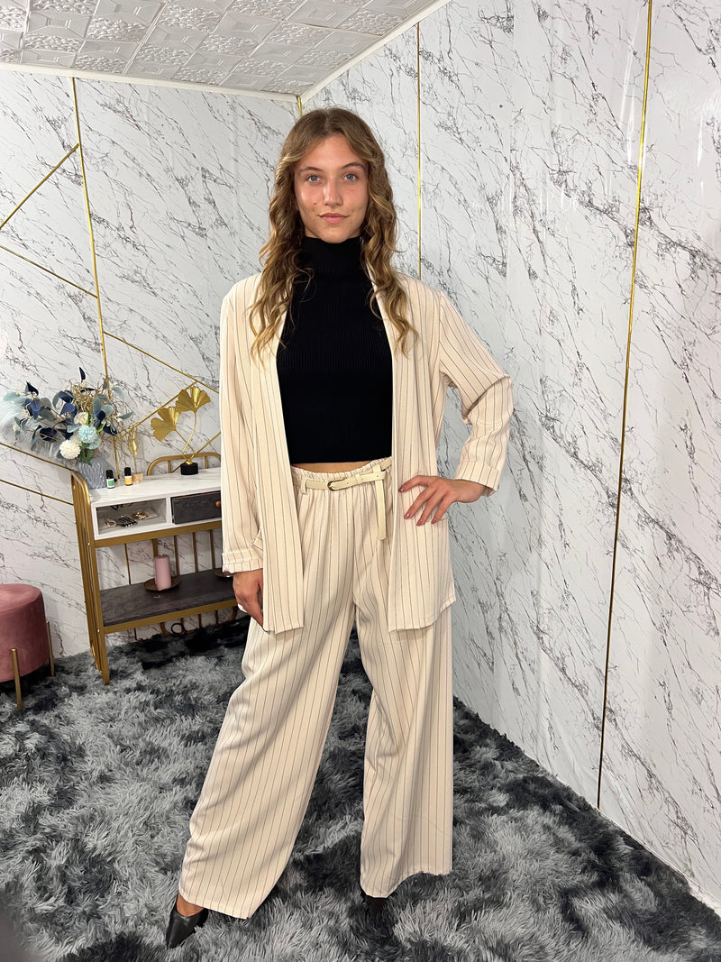 Tailleur gessato sportivo