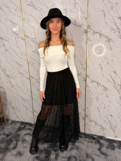 Gonna lunga in pizzo