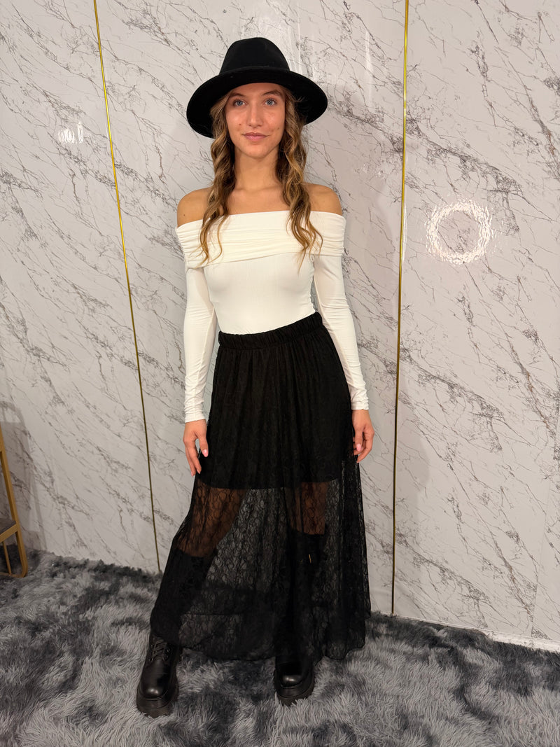 Gonna lunga in pizzo