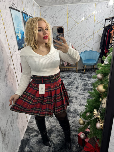 Maglia coste spalla scesa - Light Blue Shop Online