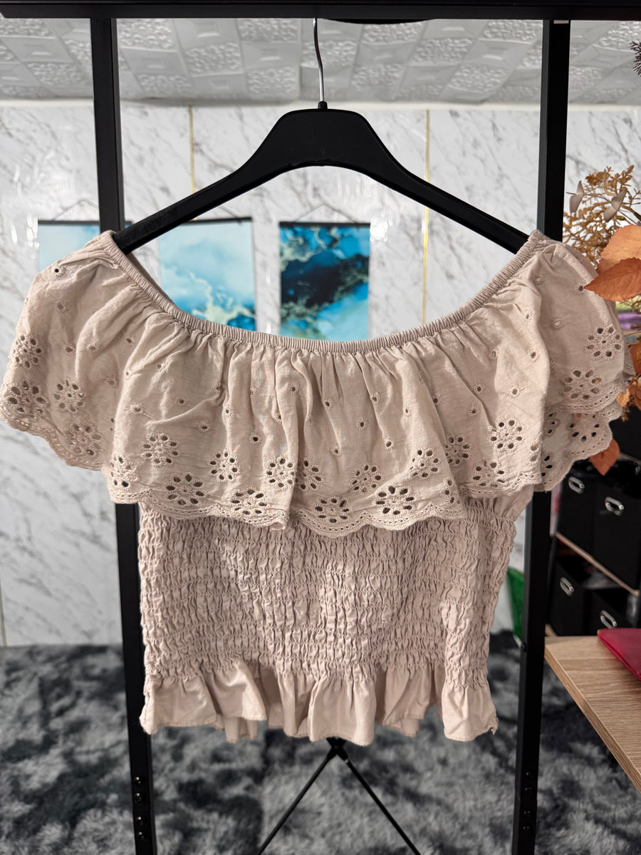Crop top sangallo