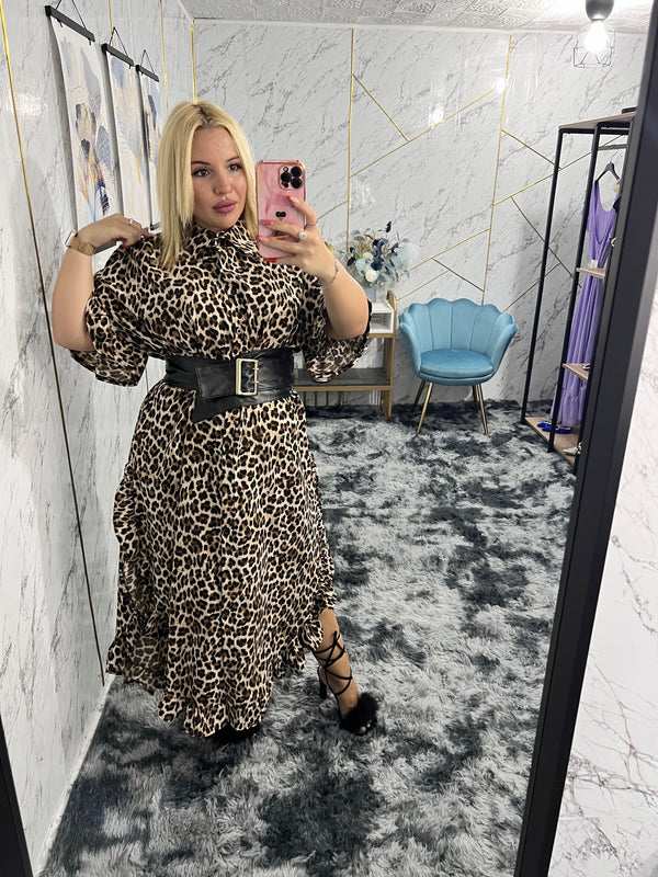 LEOPARD Shirt Dress