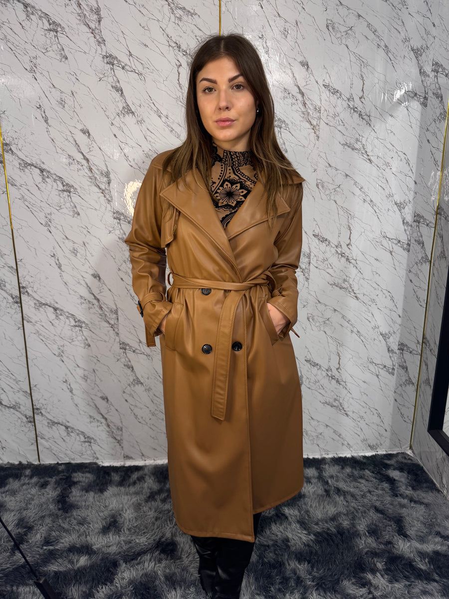 Trench lungo ecopelle