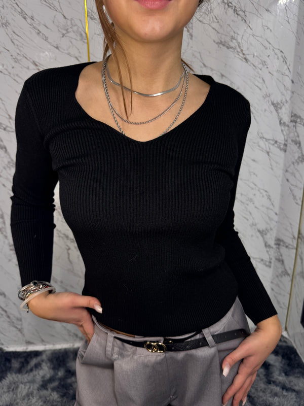 V-neck sweater