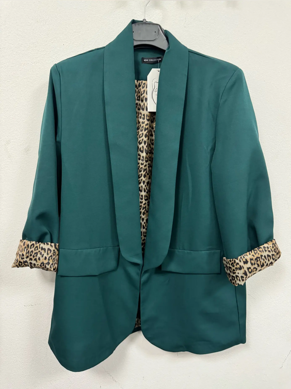 Blazer Leo curvy -Verde