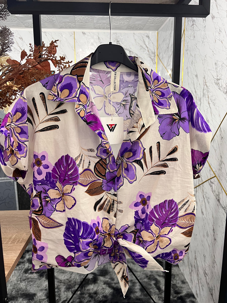 camicetta FIORI 100% COTONE