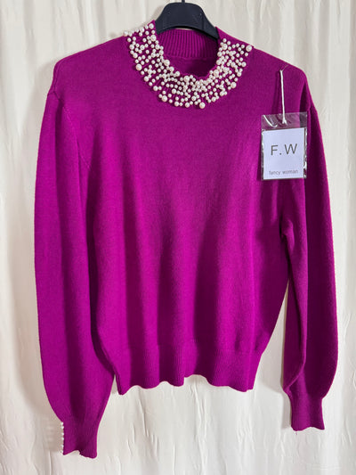 Maglione con perle - Light Blue Shop Online