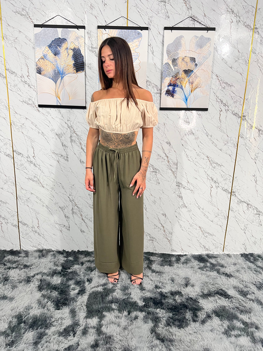 Crop top - BEIGE
