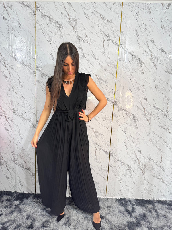 Pleated jumpsuit