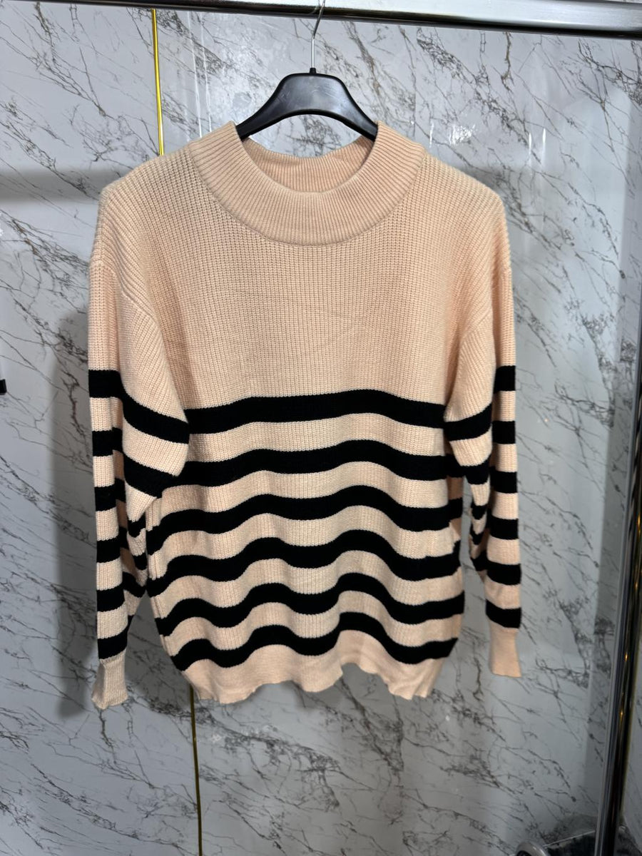 Maglione a righe