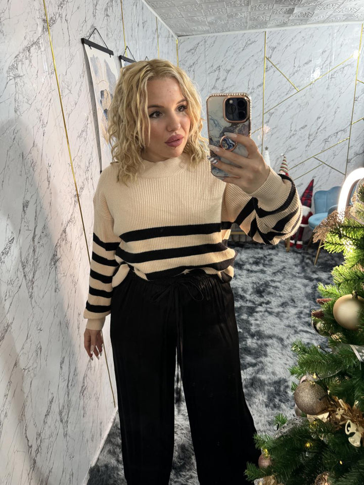 Maglione a righe - Light Blue Shop Online